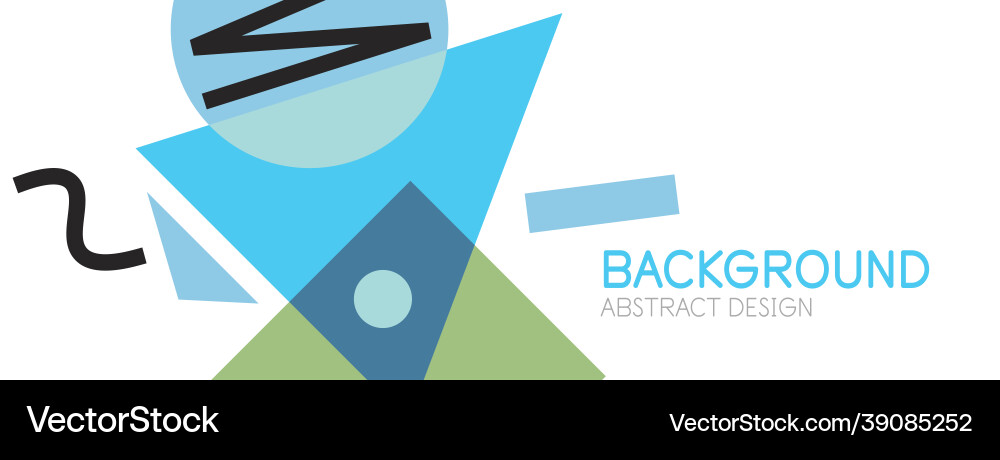 Abstract background blocks lines triangles vector image