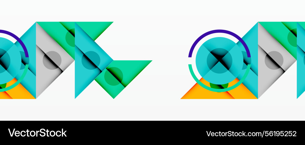 Abstract geometric design features overlapping Abstract geometric design features overlapping Vector Image