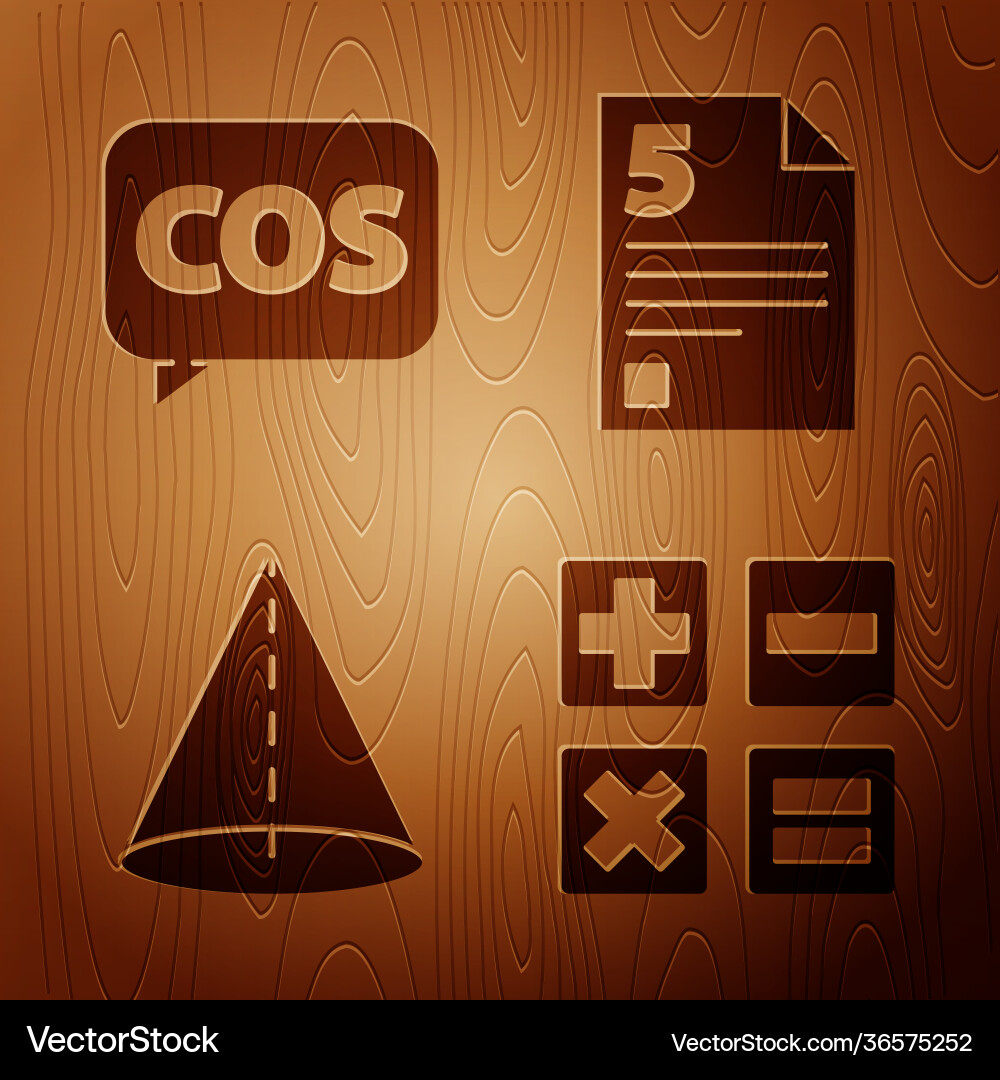Set calculator mathematics function cosine Set calculator mathematics function cosine vector image