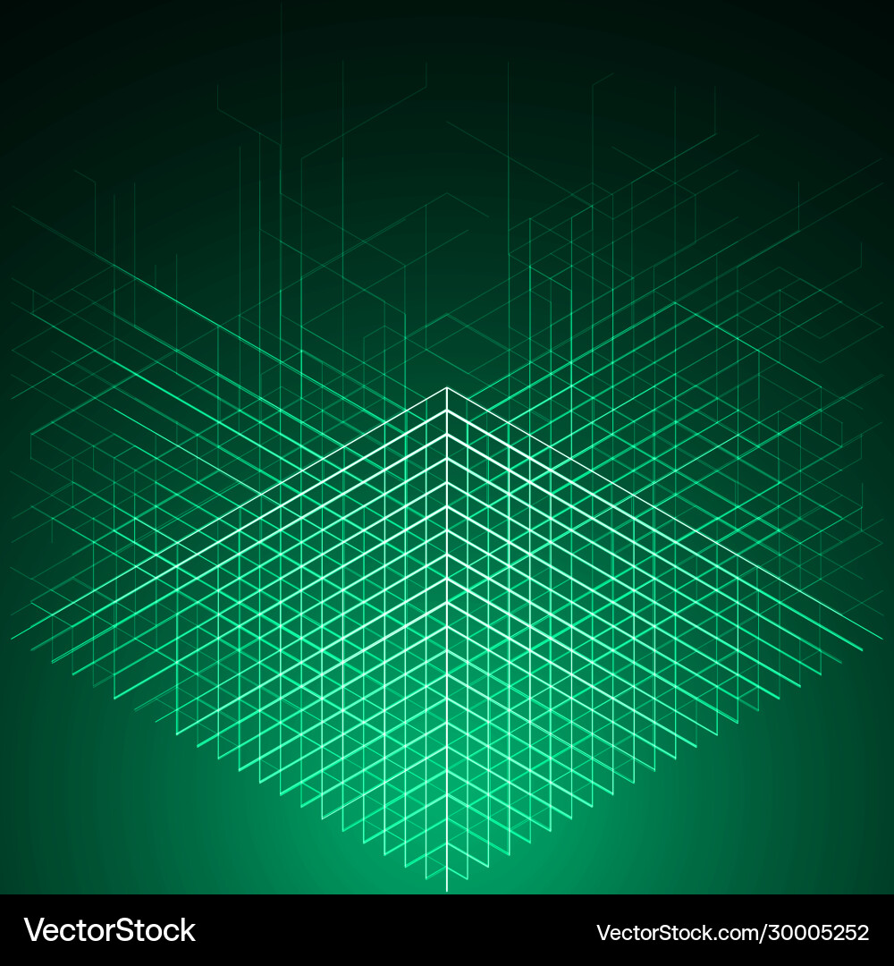 Technology abstract lines triangular movements Vector Image