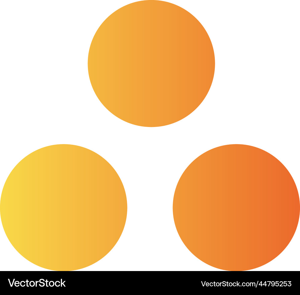 Circle diagram gradient universal icon ui ux Vector Image