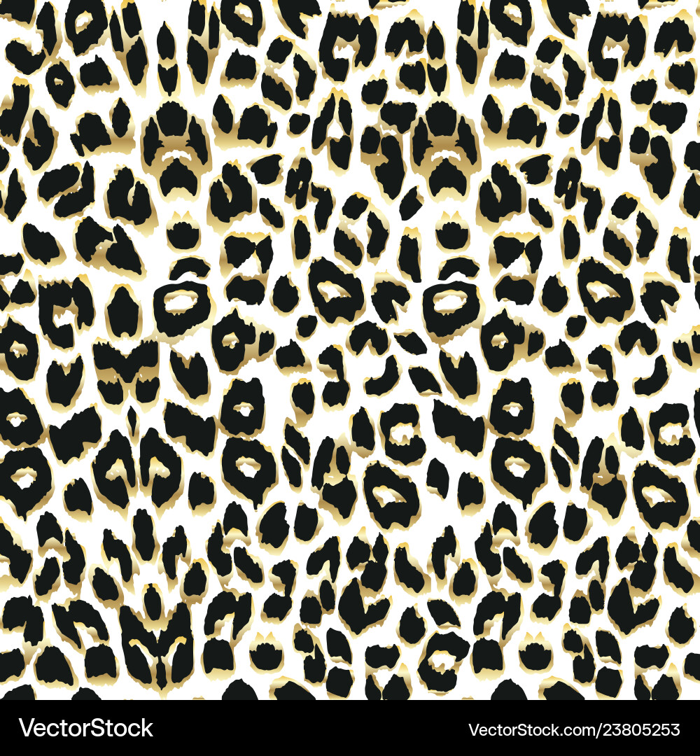 Leopard Print Seamless Pattern vector image