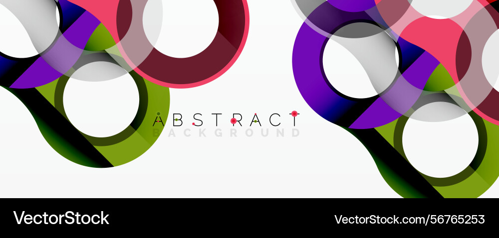Modern design features overlapping circles Modern design features overlapping circles Vector Image
