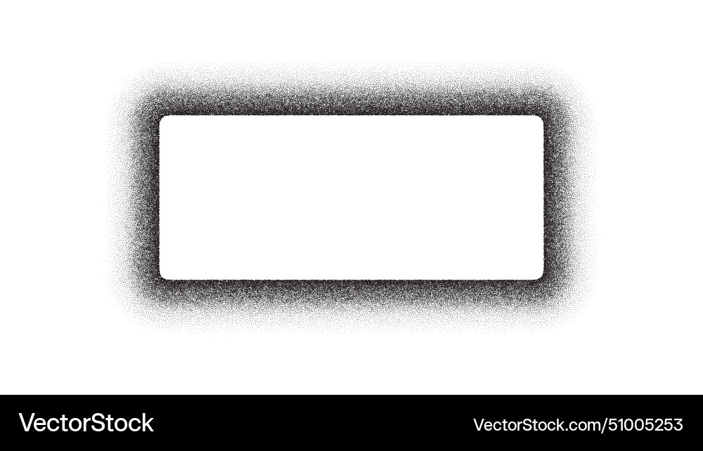 Noise gradient rectangle frame Noise gradient rectangle frame vector image