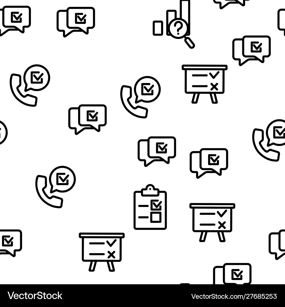 Survey rating seamless pattern Survey rating seamless pattern vector image