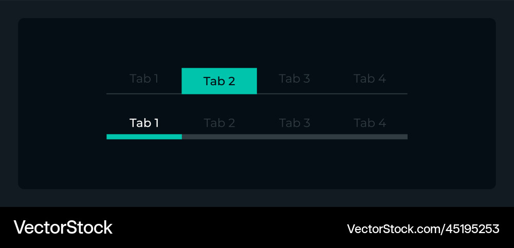 Tab bar menu ui elements kit Tab bar menu ui elements kit vector image