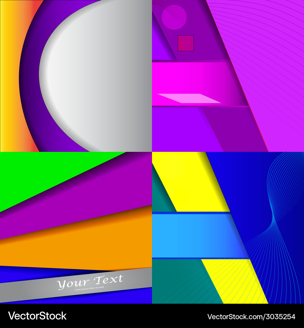 Big set of soft colored abstract background Vector Image