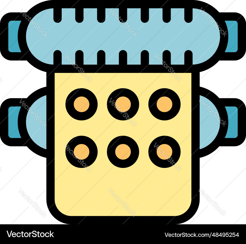 Format offset icon flat Format offset icon flat vector image