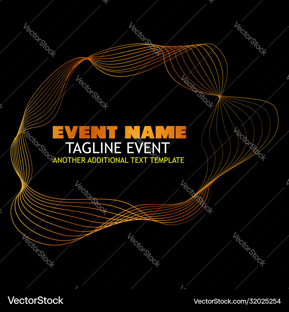 Frame - wave line 01 03c vector image