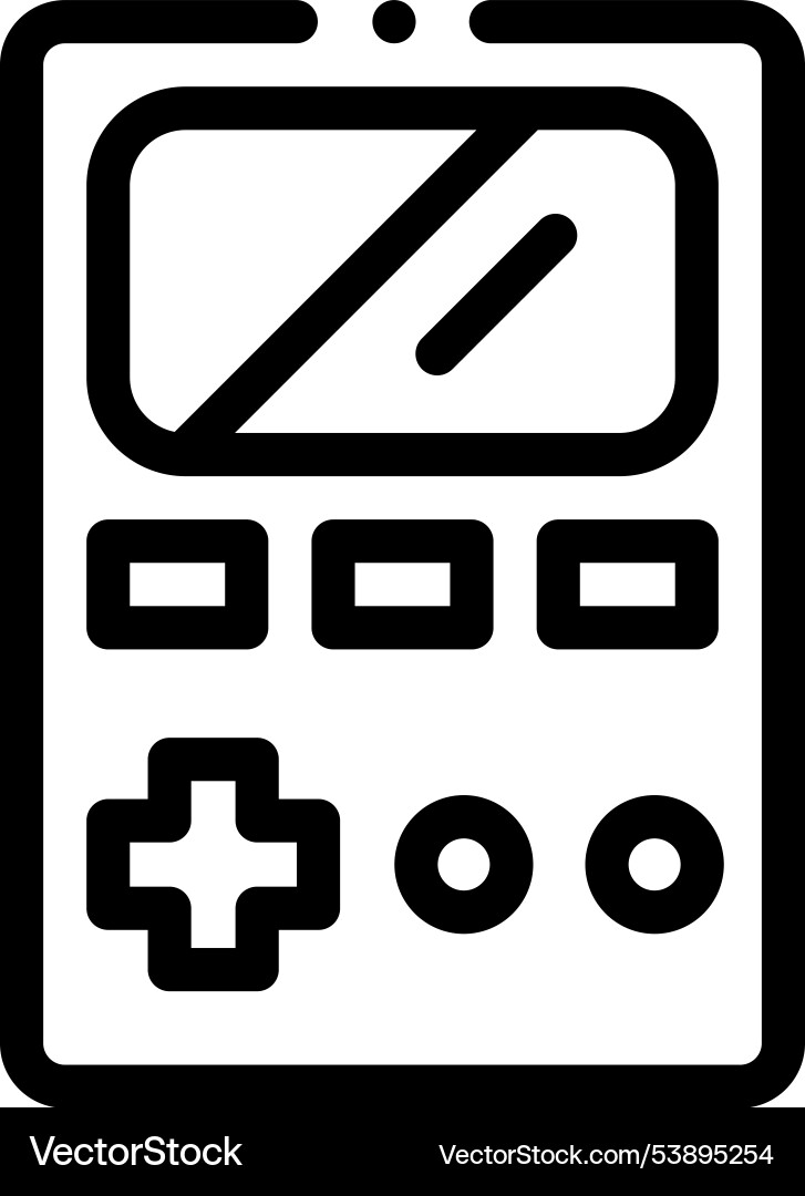 Game icon thin linear style design isolated Game icon thin linear style design isolated Vector Image