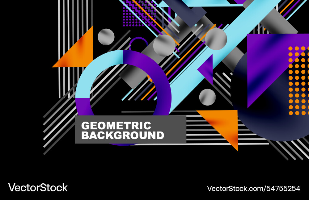 Geometric background showcasing sharp lines vector image