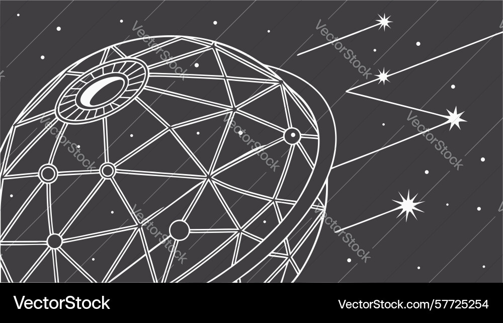 Global network grid abstract connection and data vector image