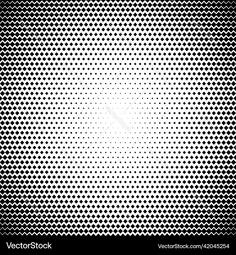 Radial Halftone Square Pattern vector image