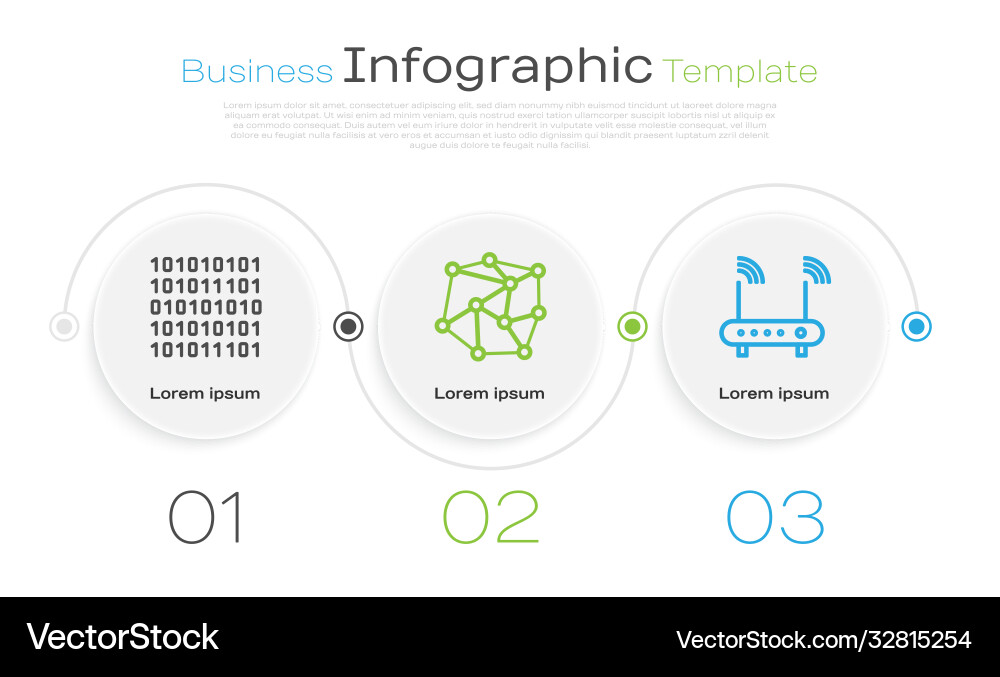 Set line binary code neural network and router Set line binary code neural network and router Vector Image