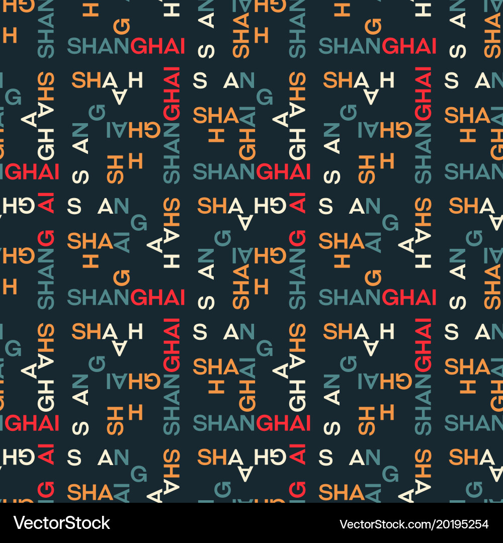 Shanghai pattern seamless design Vector Image