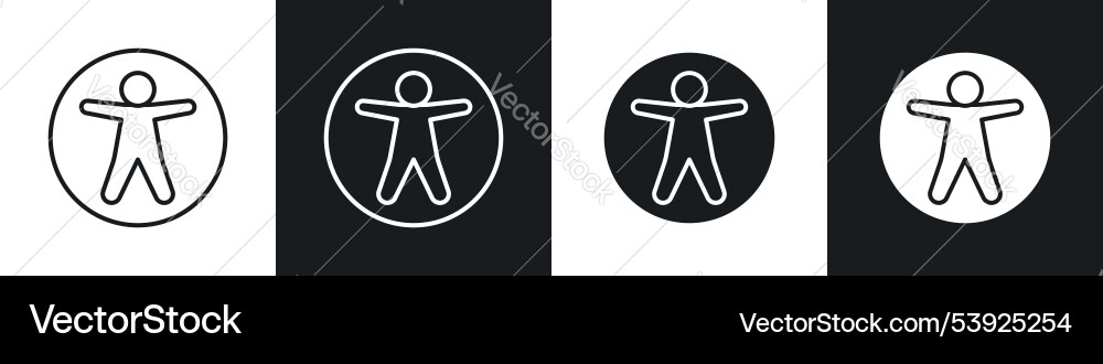 Universal access icon Universal access icon Vector Image