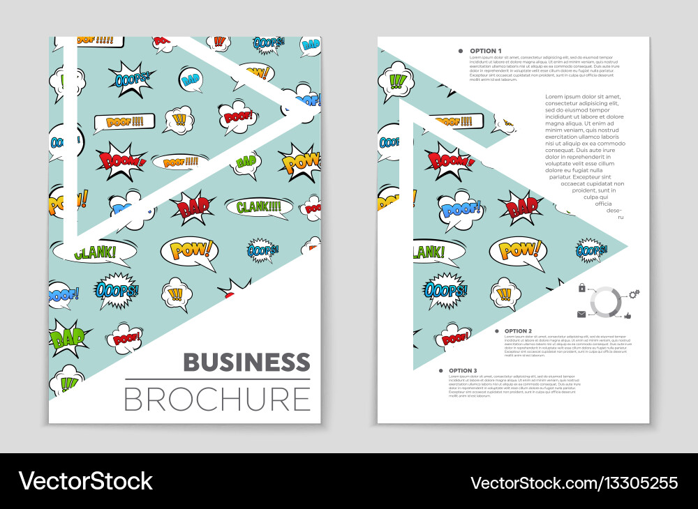 Abstract layout background set for art Vector Image