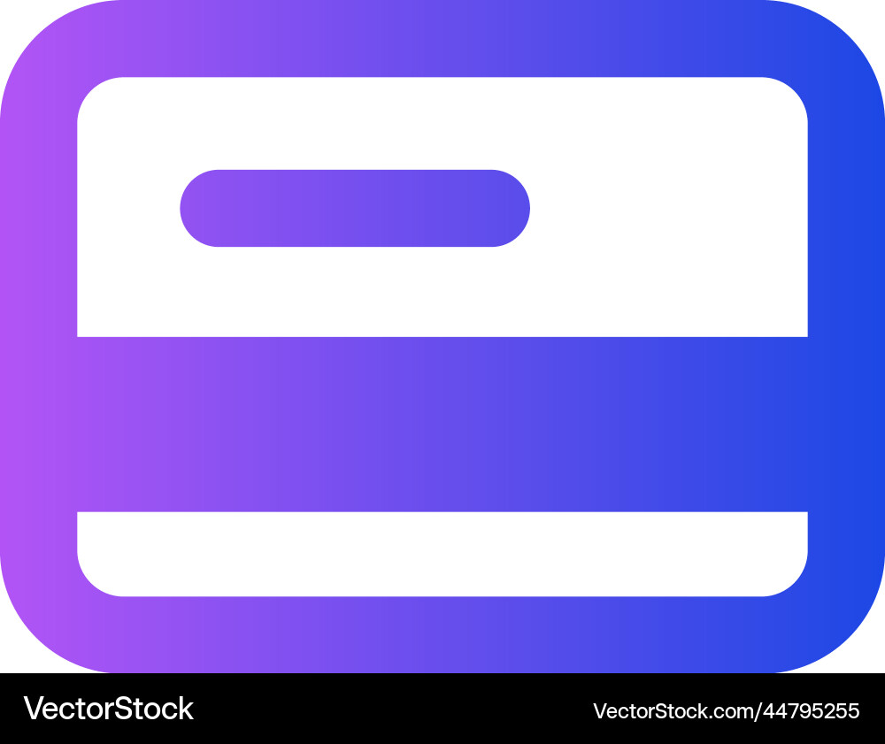 Bank card gradient universal icon ui ux element Vector Image