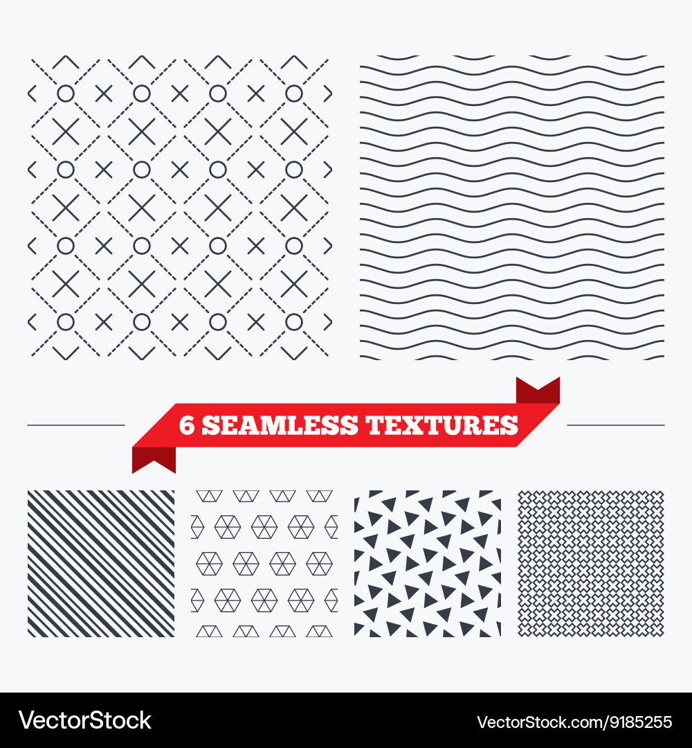 Circles grid stripped seamless pattern Vector Image