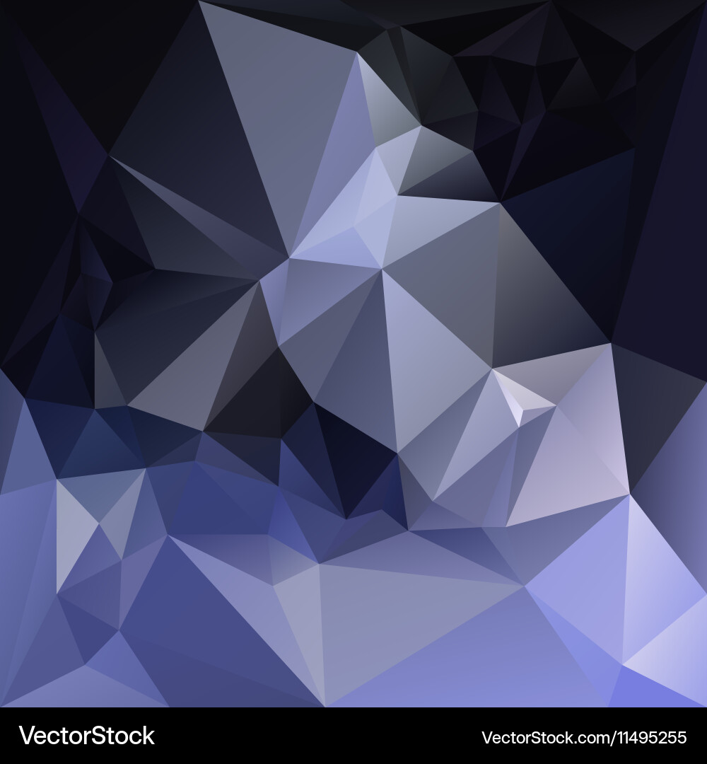 Dark and light blue polygon triangular pattern Vector Image