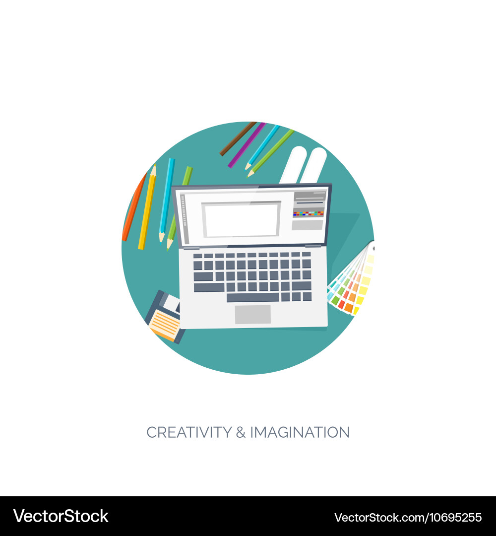 Flat background coding Vector Image