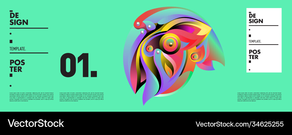 Landing page background template with colorful Landing page background template with colorful Vector Image