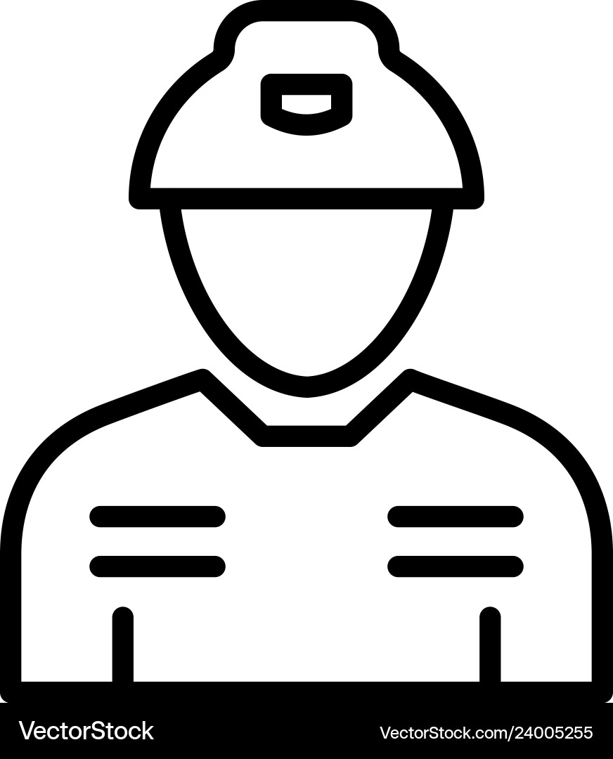 Miner icon which can easily modify or edit vector image