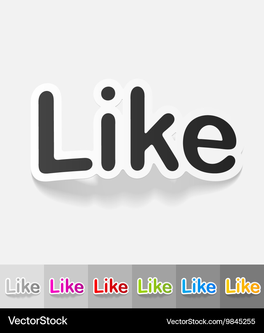 Realistic design element like Vector Image