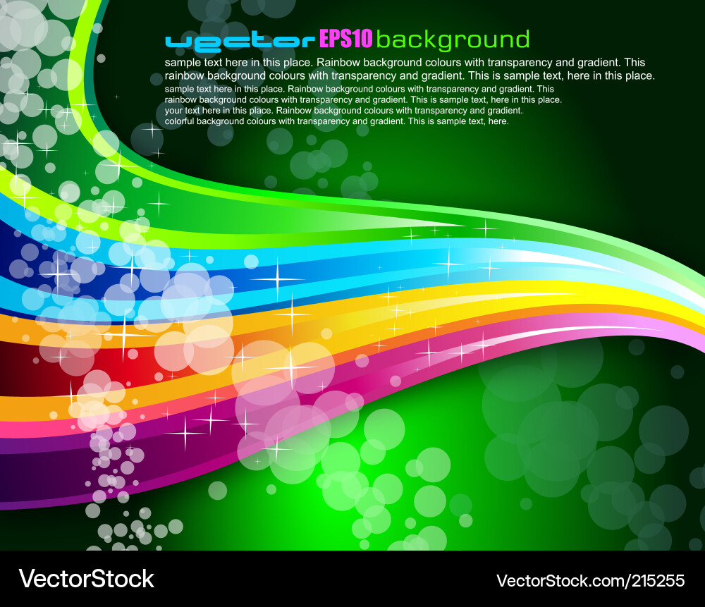 Vibrant Rainbow Spectrum Background vector image
