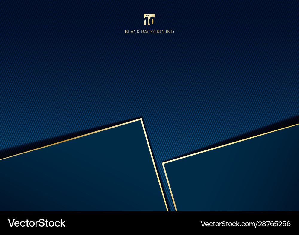 Abstract template geometric with golden border Abstract template geometric with golden border vector image
