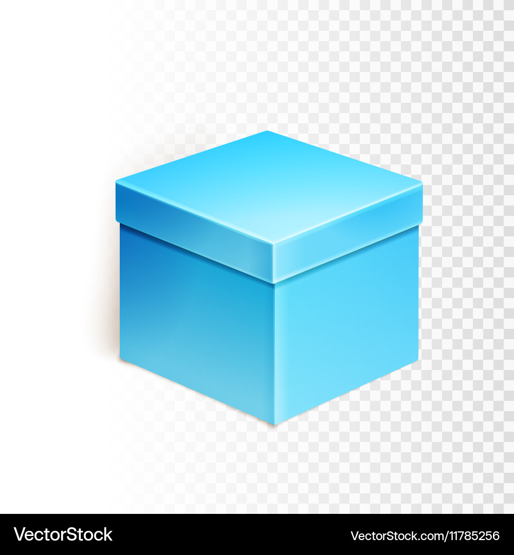 Blank box over white background Vector Image