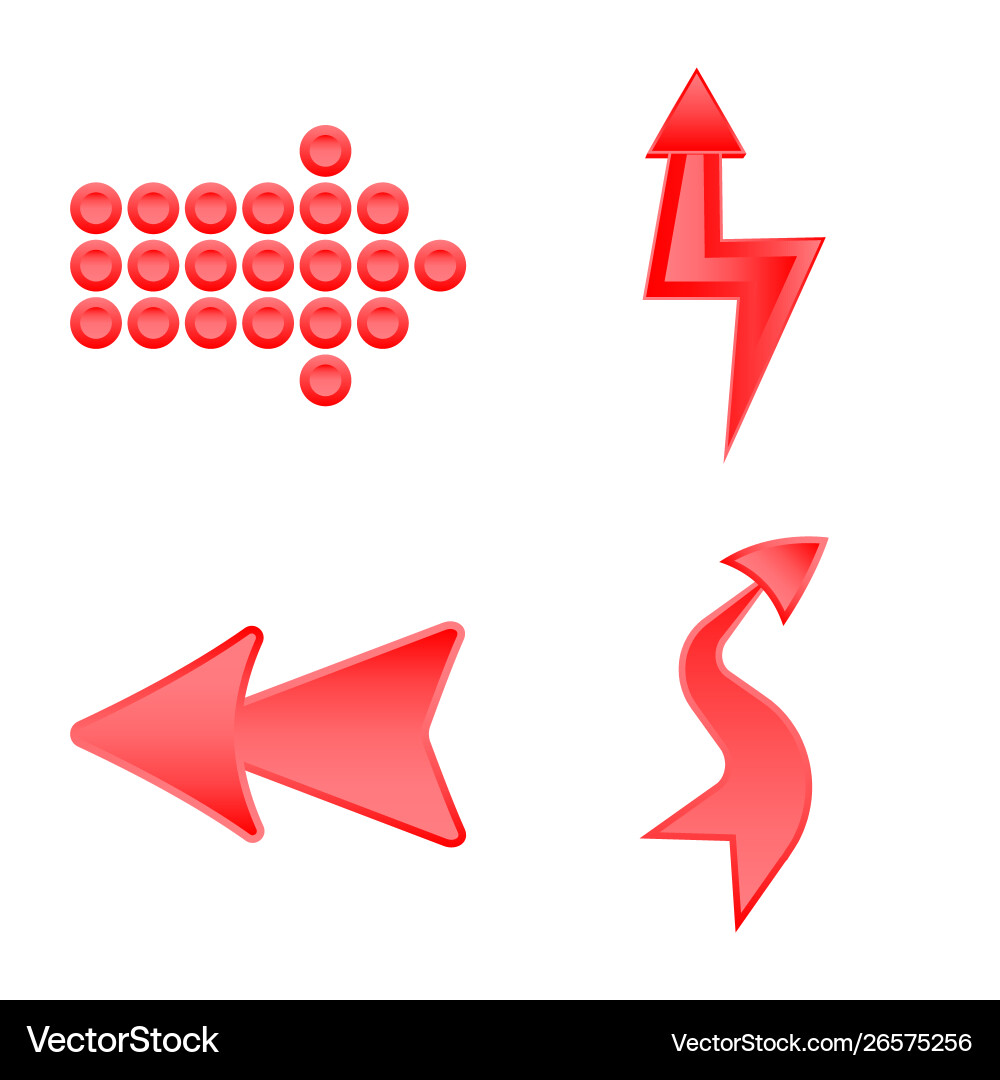 Isolated object element and arrow symbol Isolated object element and arrow symbol vector image