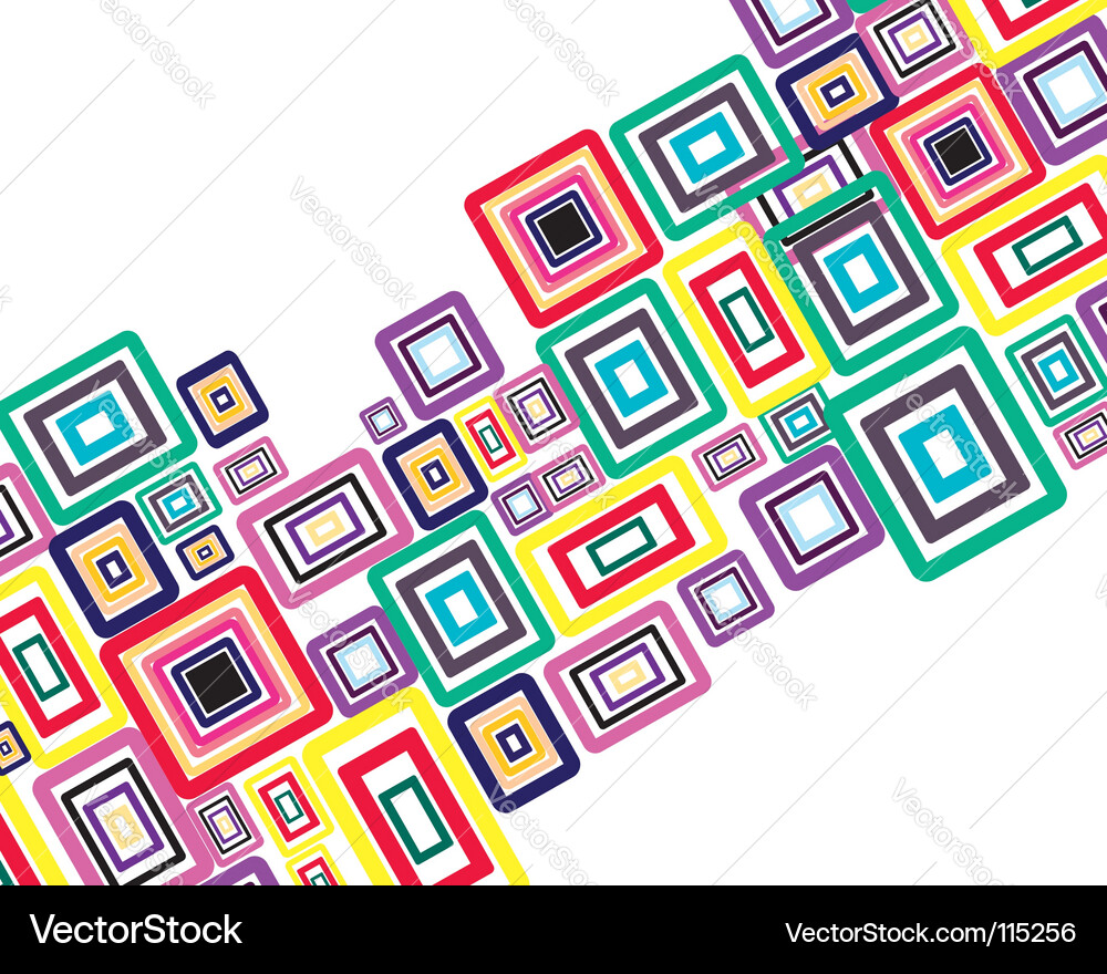 Rectangle background vector image