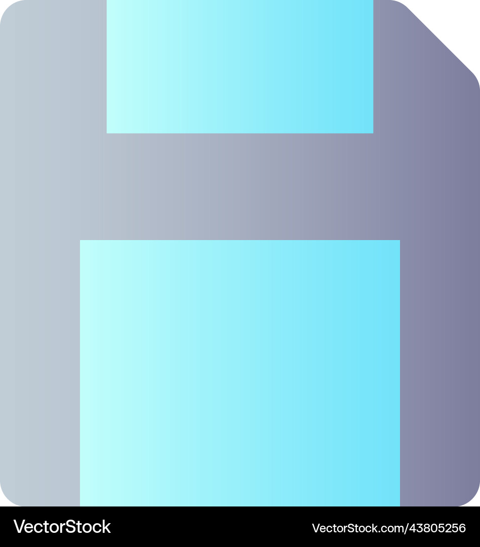 Save flat gradient color ui icon Save flat gradient color ui icon Vector Image