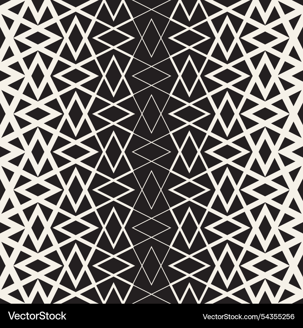 Seamless pattern repeating geometric elements vector image