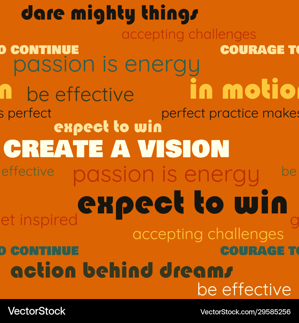 Typography pattern with colorful words Typography pattern with colorful words vector image