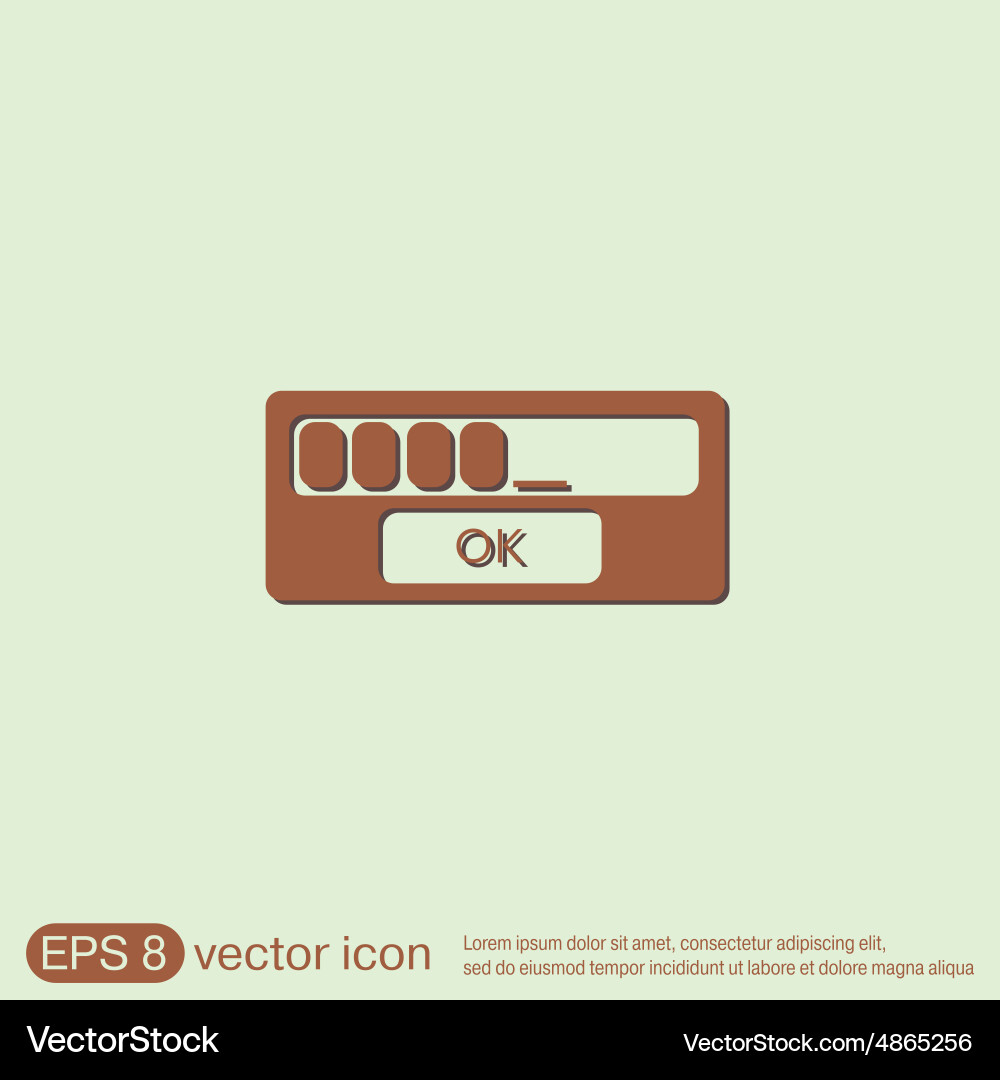 Web-interface Vector Image