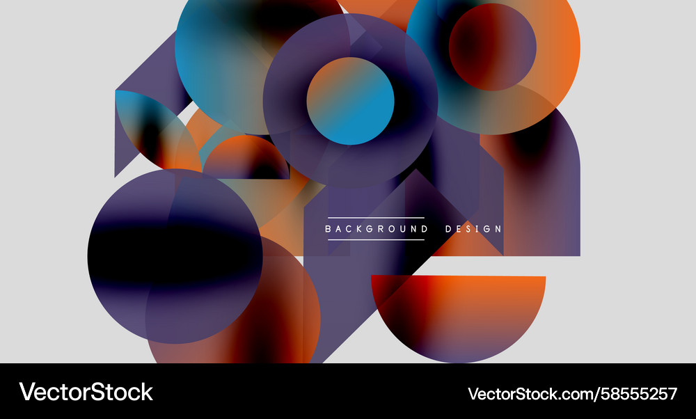 Abstract geometric shapes overlap creating Abstract geometric shapes overlap creating Vector Image