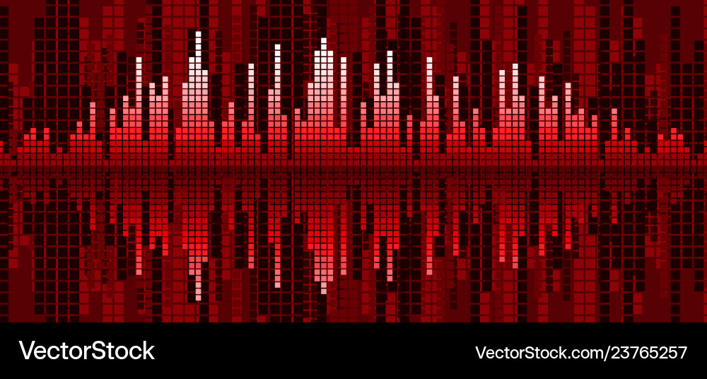 Background with a sound scale Vector Image