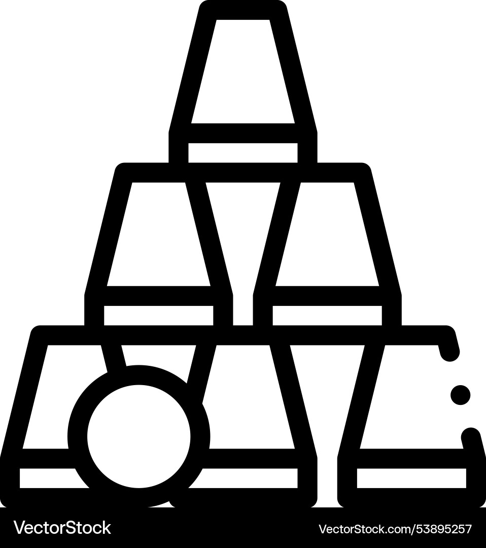 Game icon thin linear style design isolated Vector Image