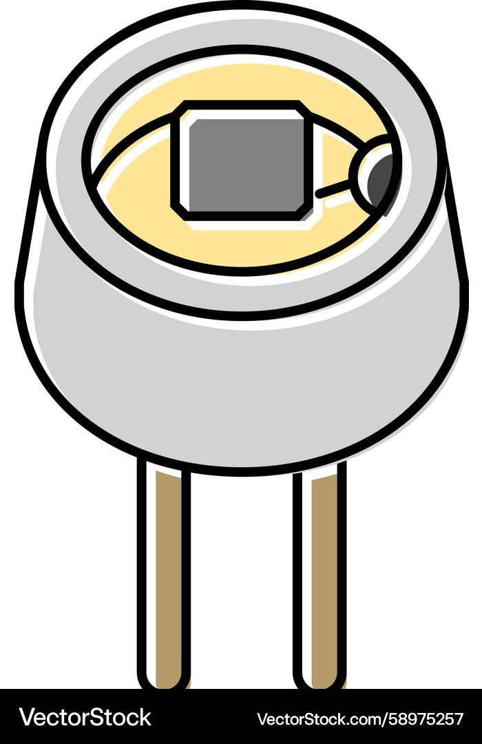 Light Intensity Sensor Module Icon Vector Image