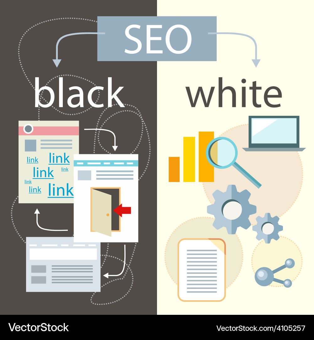 Seo optimization programming process vector image