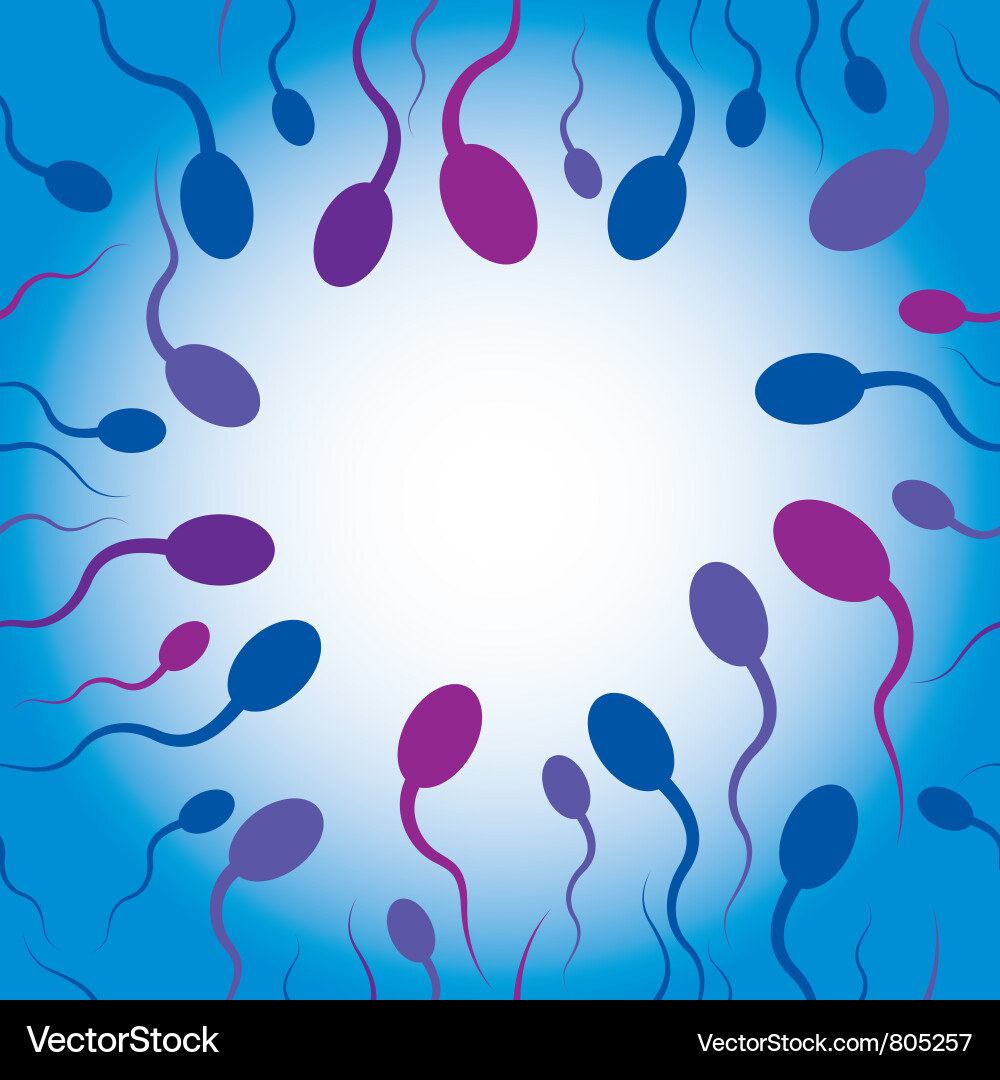 Sperm Background - Seamless Pattern Vector Image