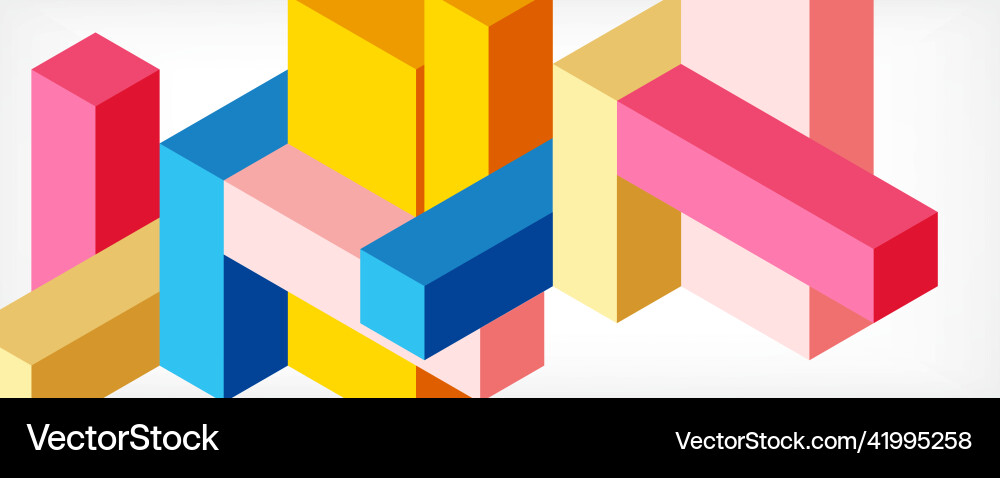 Abstract background 3d cubes cubic elements Abstract background 3d cubes cubic elements vector image
