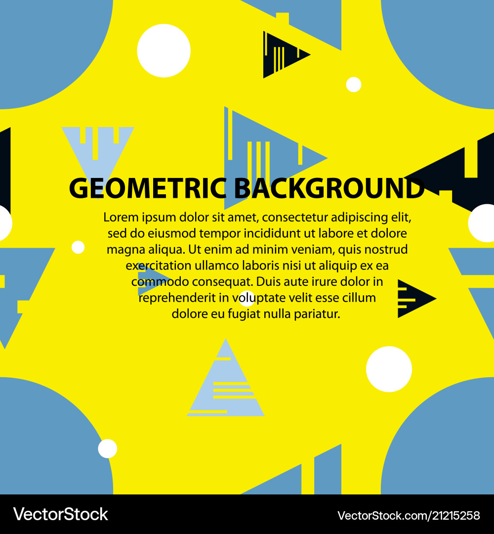 Abstract geometric pattern and background Vector Image