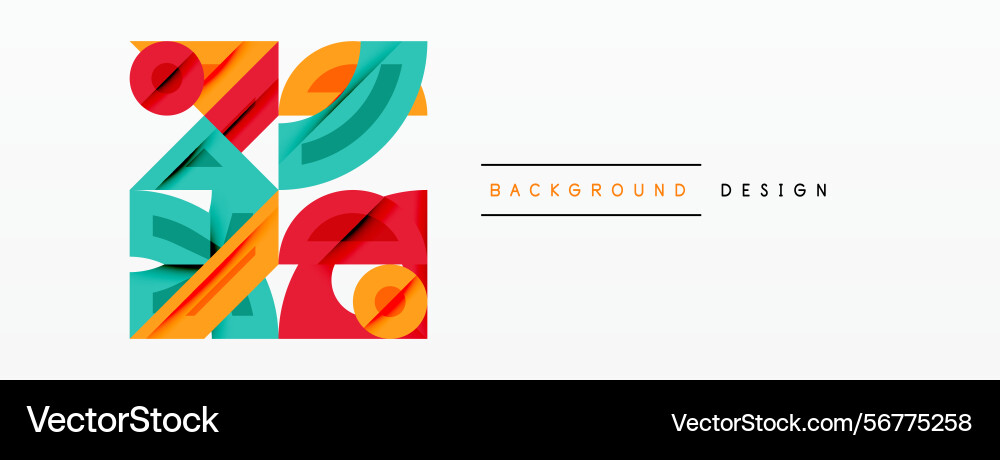 Abstract geometric shapes overlap creating Abstract geometric shapes overlap creating vector image