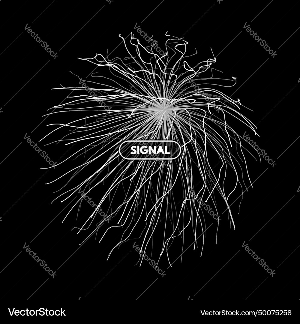 Array with dynamic particles 3d futuristic Array with dynamic particles 3d futuristic vector image