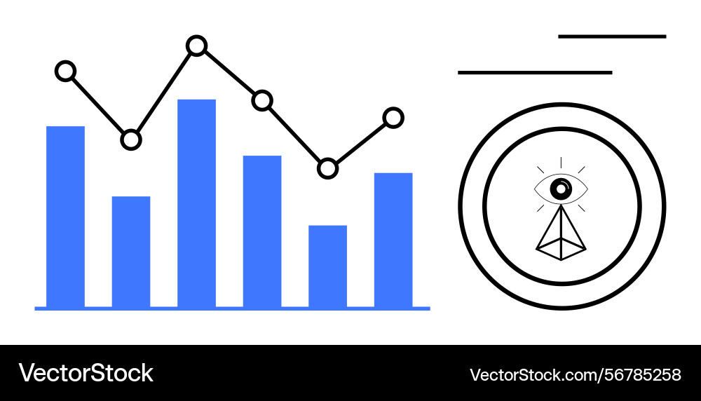 Data analytics and insights visualization Data analytics and insights visualization vector image