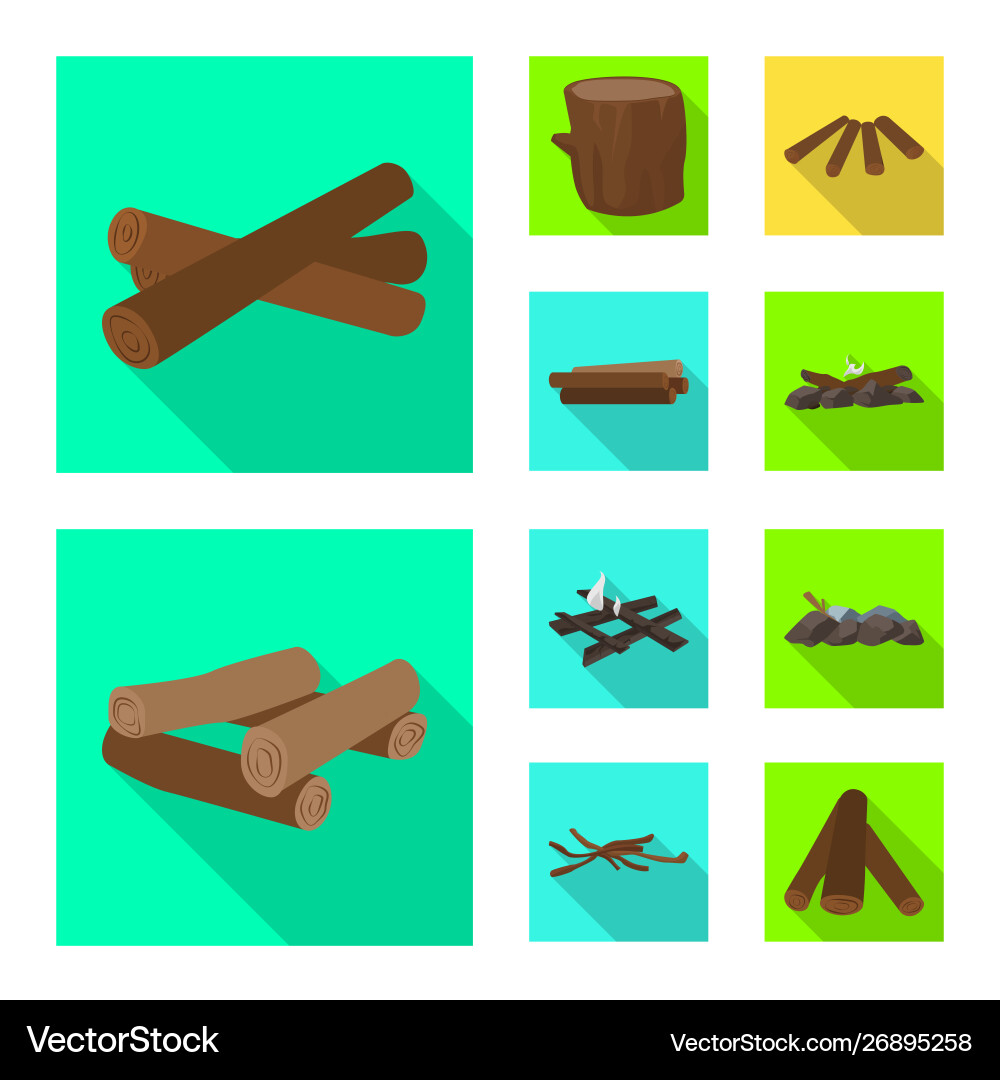 Material and logging icon Vector Image