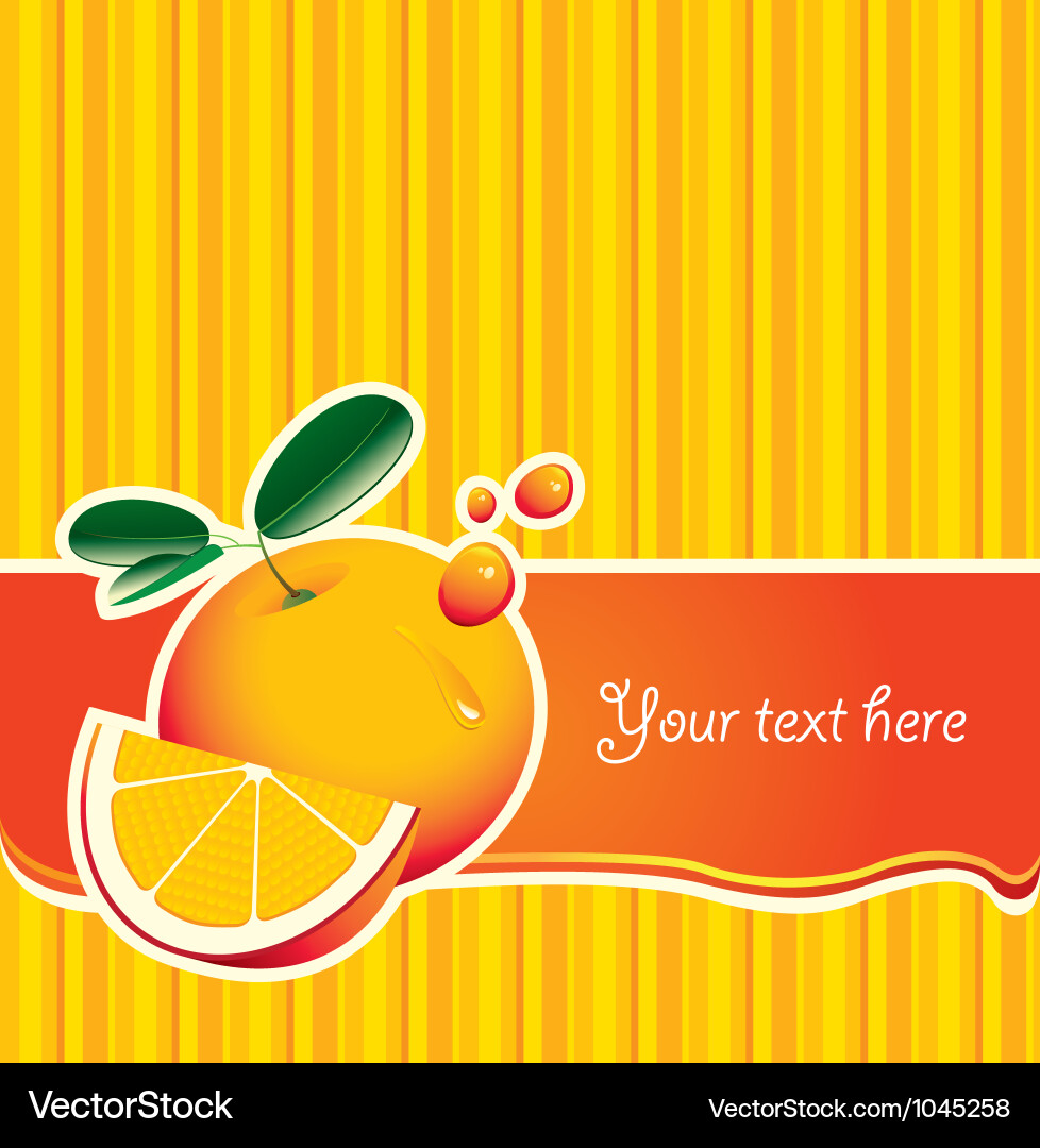 Orange background Royalty Free Vector Image - VectorStock